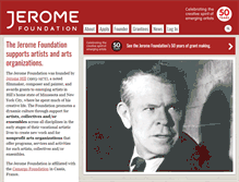 Tablet Screenshot of jeromefdn.org